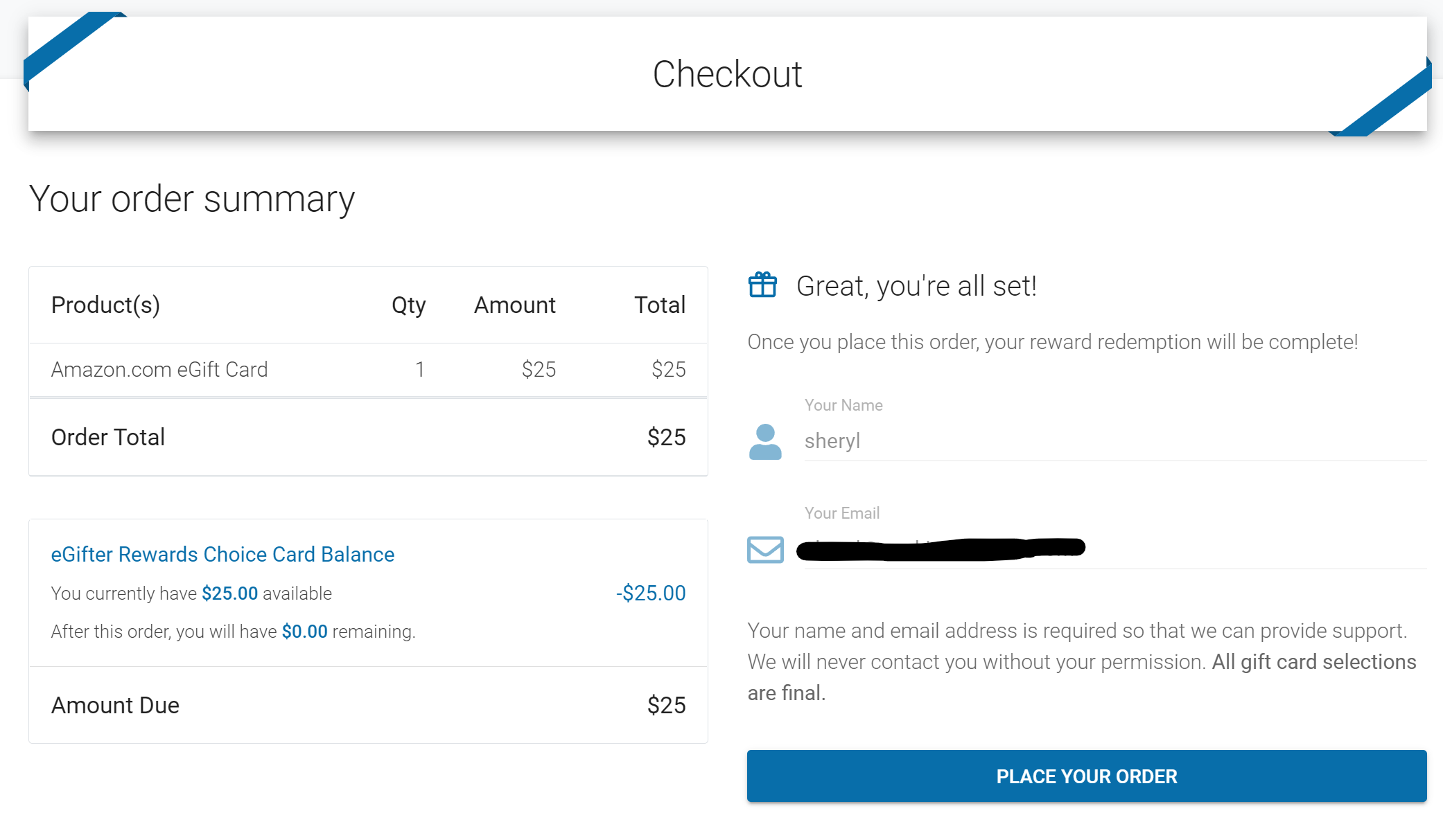 Rewards Choice Card Guide for Recipients Rewards Express
